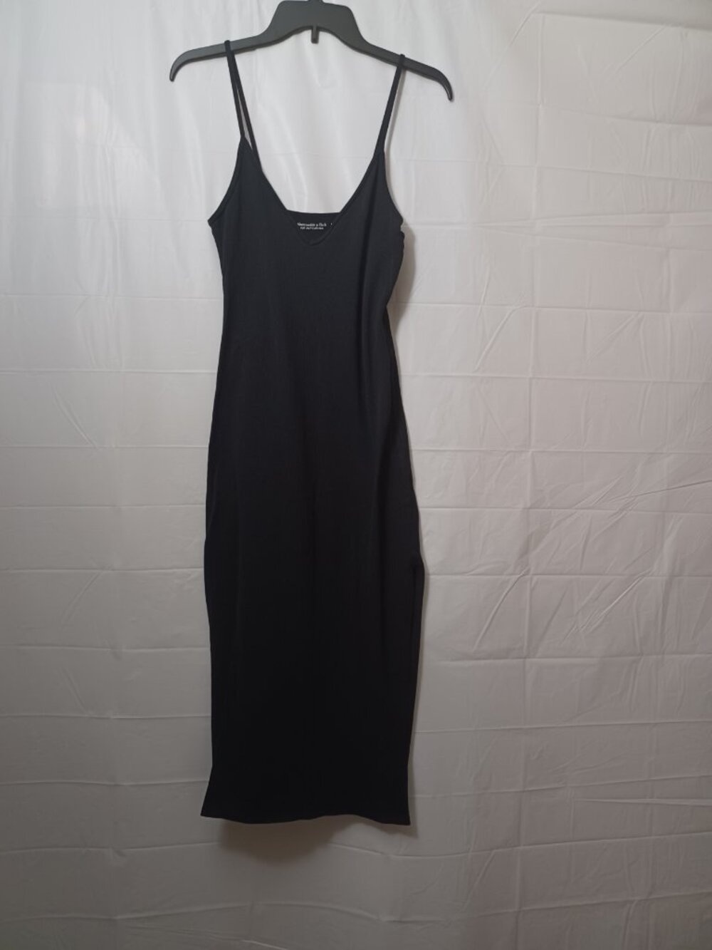 ABERCROMBIE & FITCH SOFT A&F COLLECTION SPAGHETTI STRAP MIDI DRESS MEDIUM TALL - Picture 12 of 14